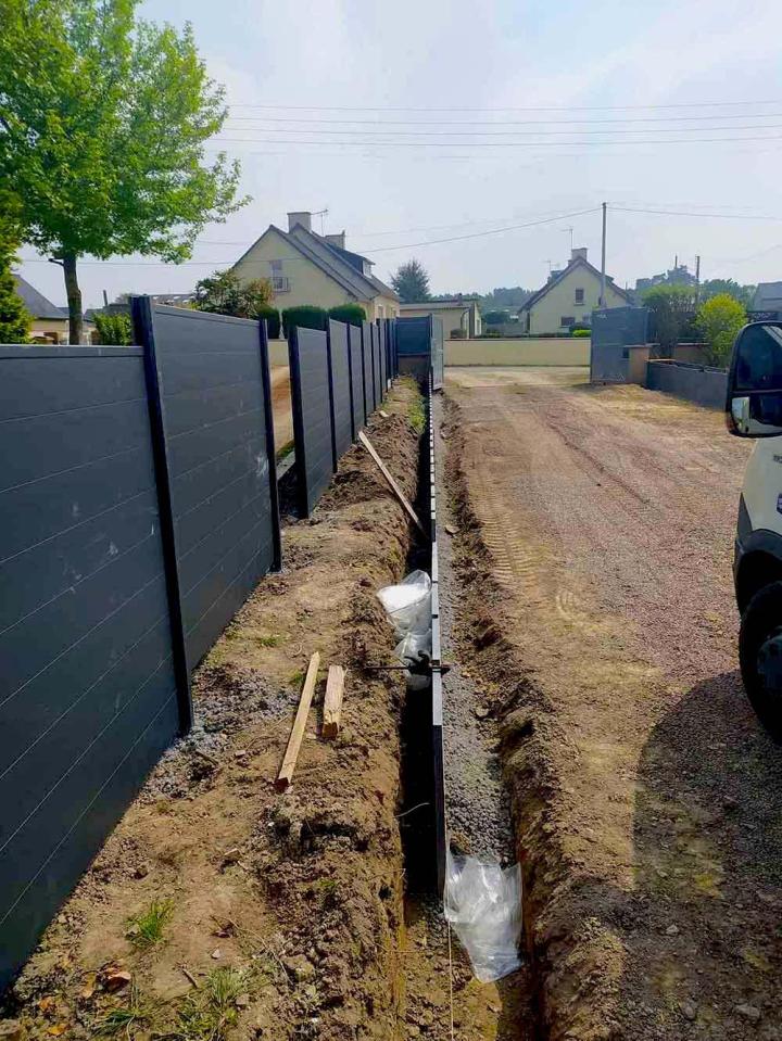 Création de clôture, Quévert